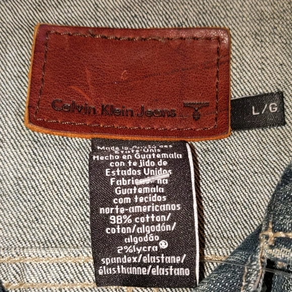 Vintage Calvin Klein denim jackelt Size L - Picture 4 of 10
